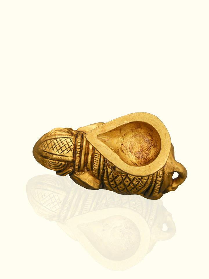 2.75" Brass Elephant Deepam