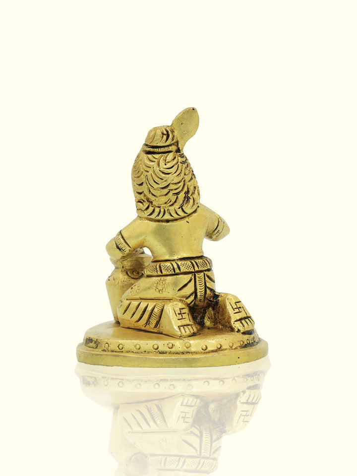 3.5" Brass Bala Krishna