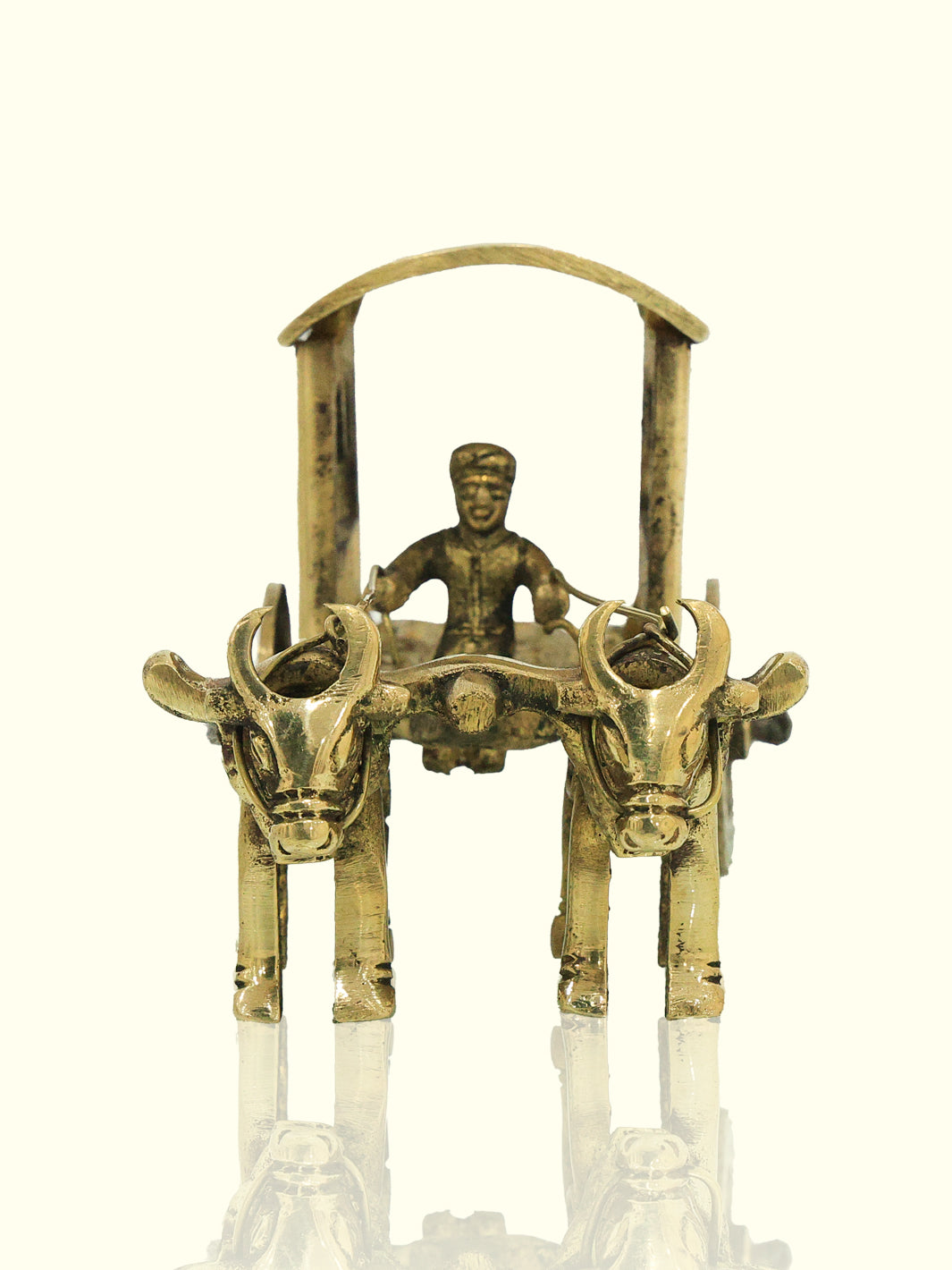 3" Brass Bullock Cart