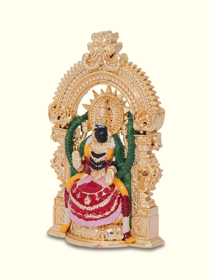 3.5" Lakshmi in Sitting position with "Arch Design" (Gold Colour )