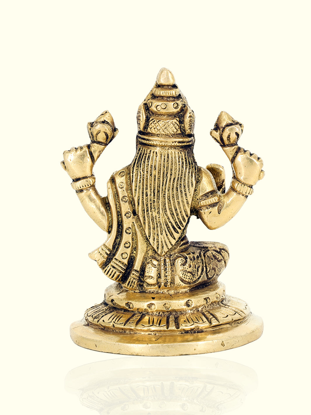 3.5” Elegant Round Base Lakshmi Idol