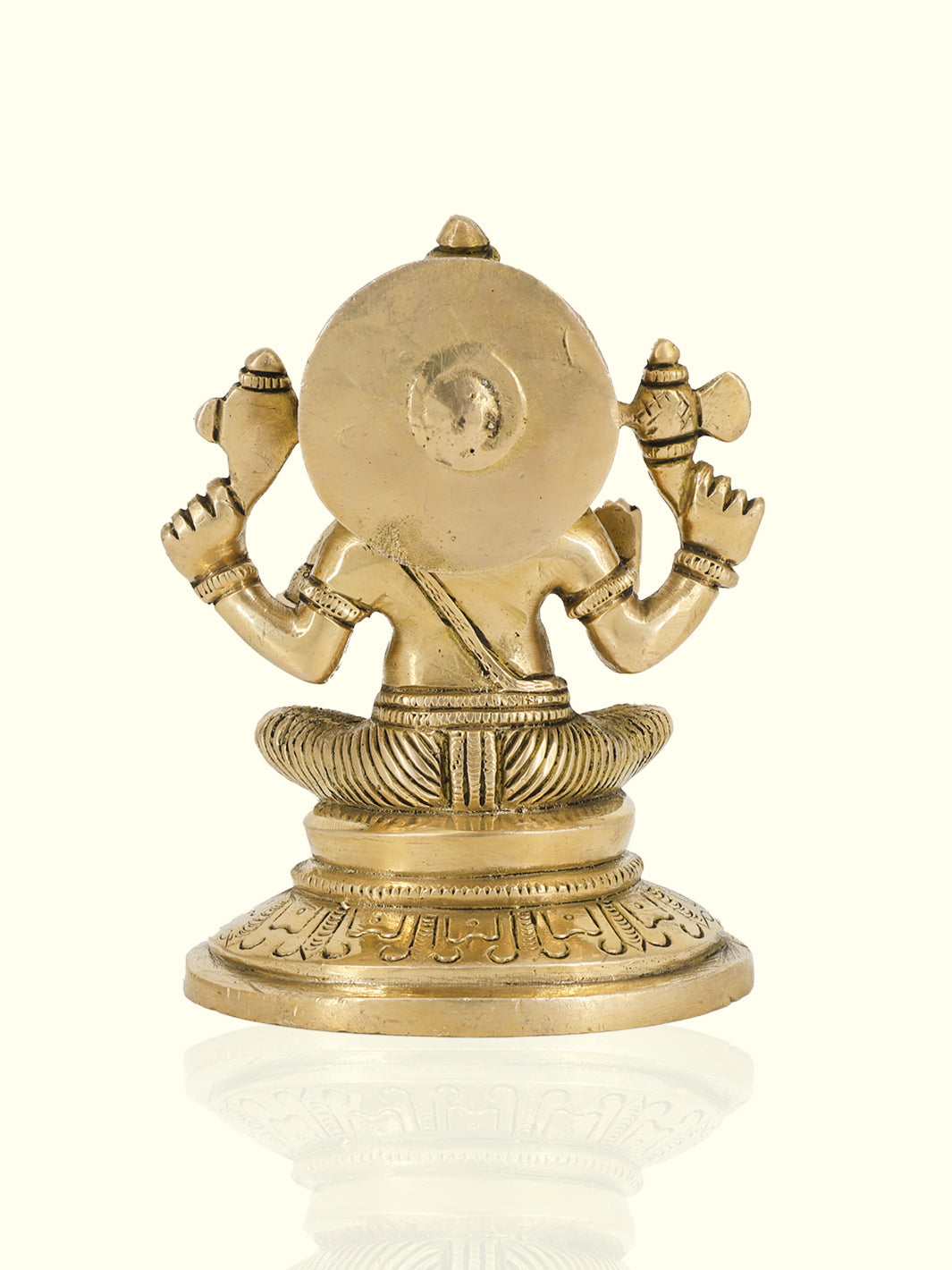 6” Majestic Brass Oval Lotus Base Ganesh