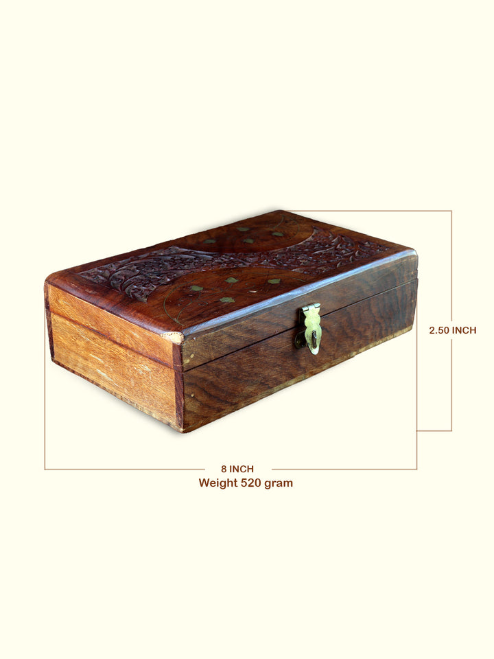 8" Wooden Box (Rectangle Shaped)