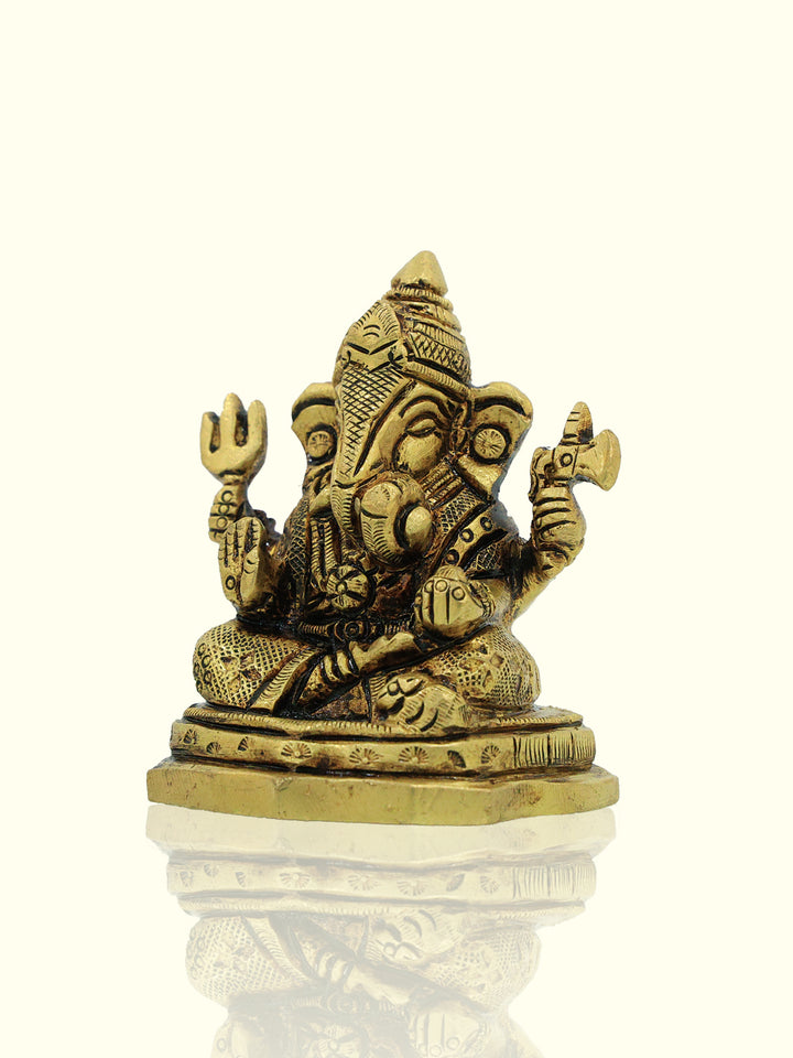 2.8" Brass Ganesh Idol