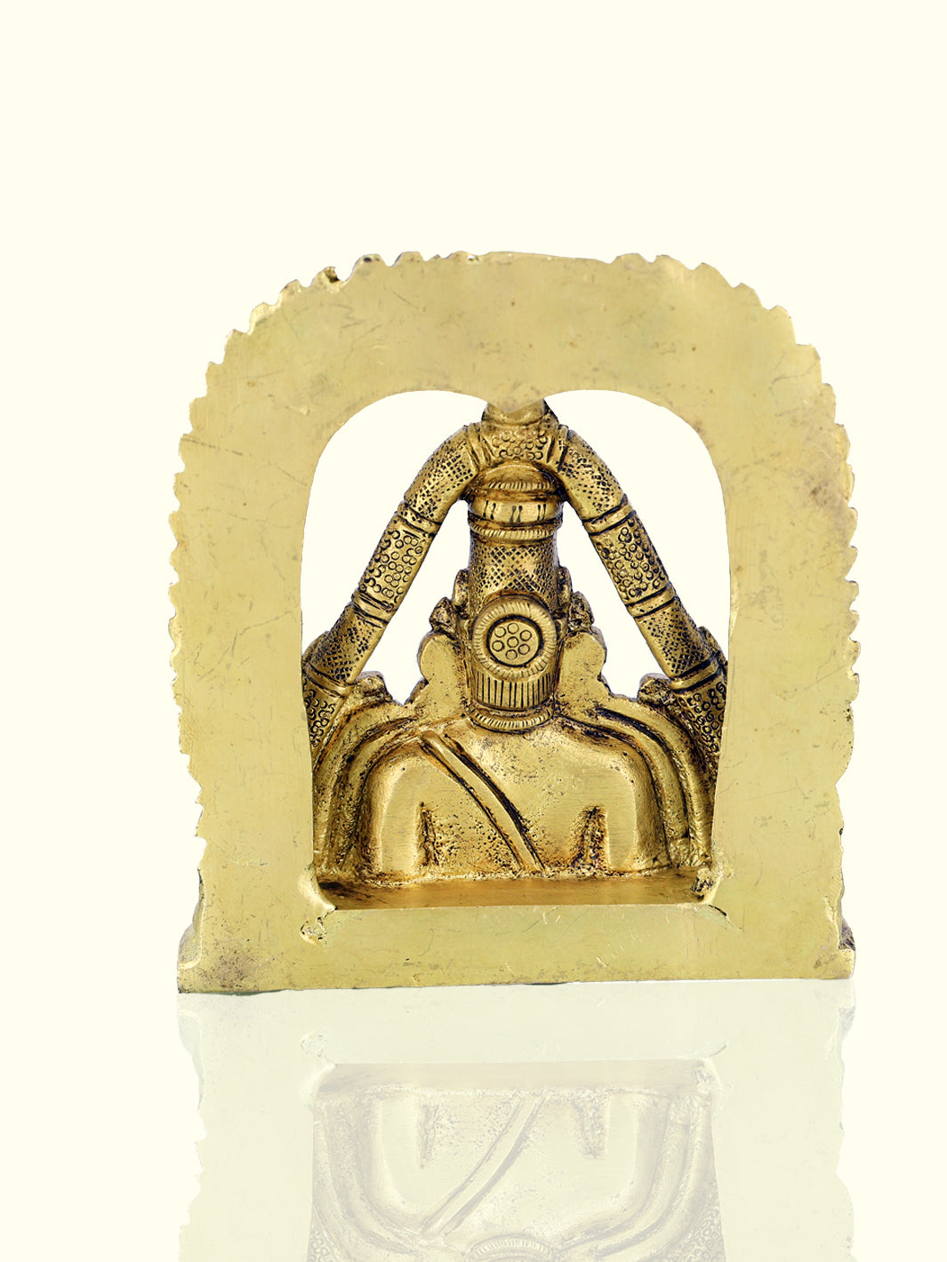 4.25" Sacred Brass Arch Perumal Lakshmi Idol