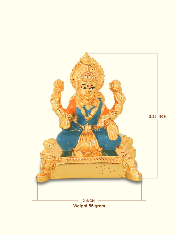 2.25" Lakshmi Devi with Blue Sari