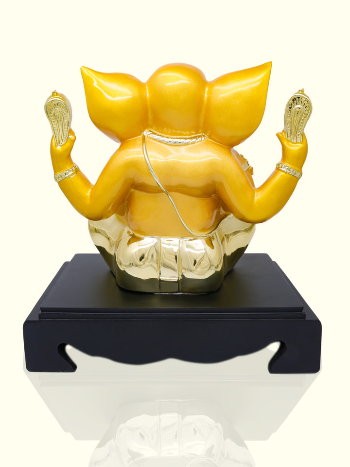 10.5" Ganapathy in Sitting Position (Yellow Colour)