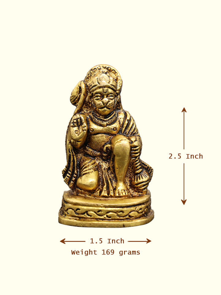 2.5" Brass Hanuman Idol