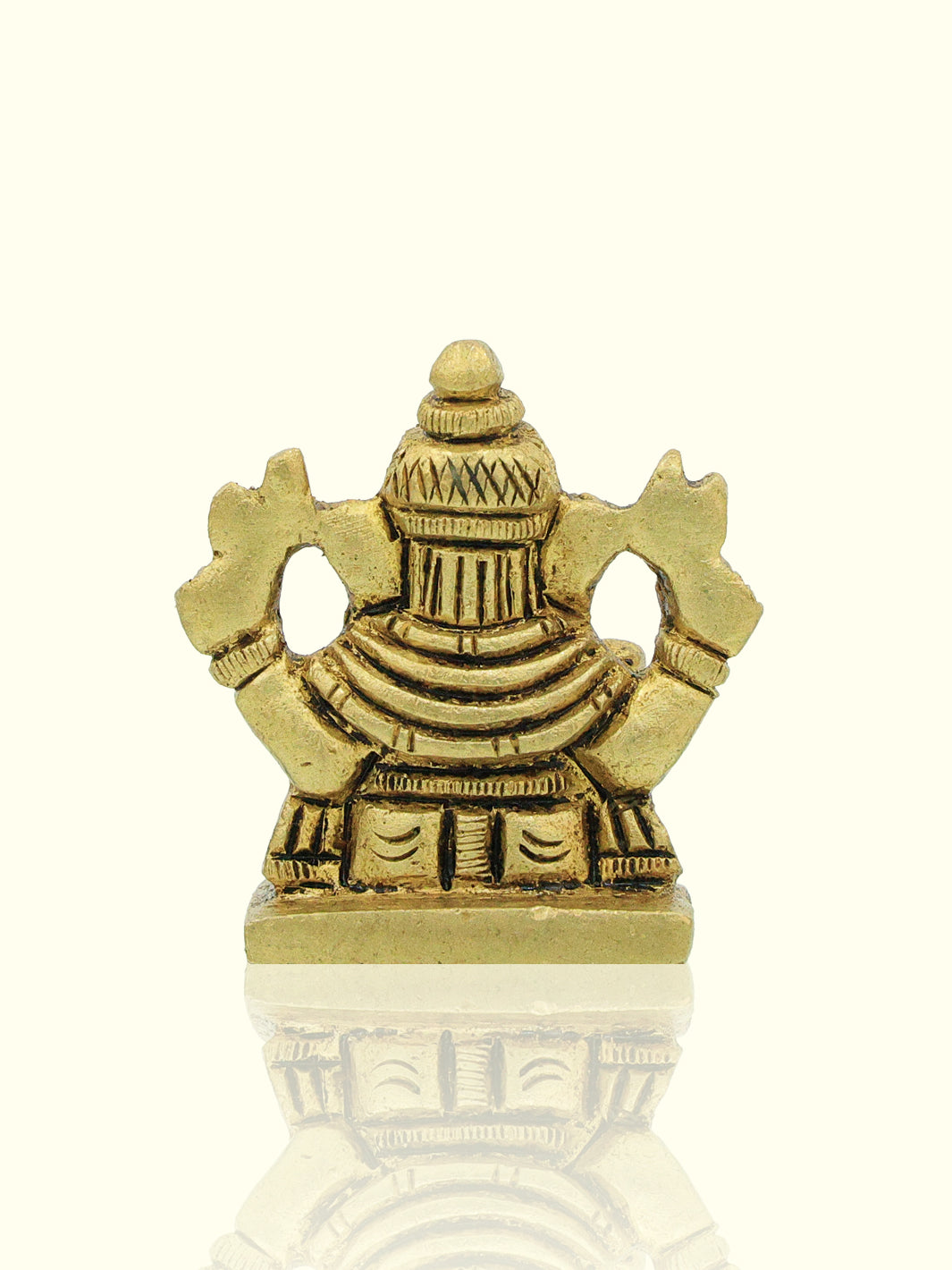 1.6" Brass Square Base Ganesh Poona