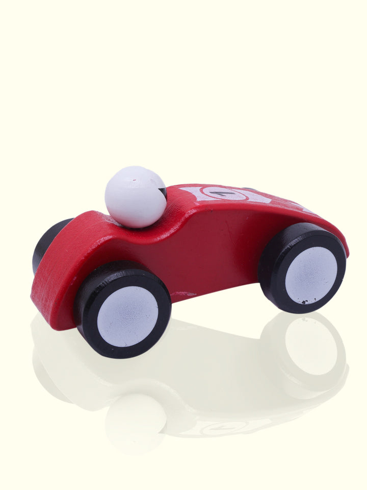 5.5" Wide Wooden Race Car Toy