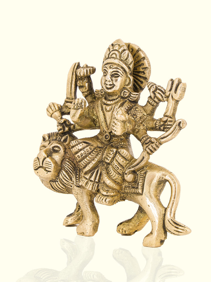 3” Brass  Antique Durga Idol