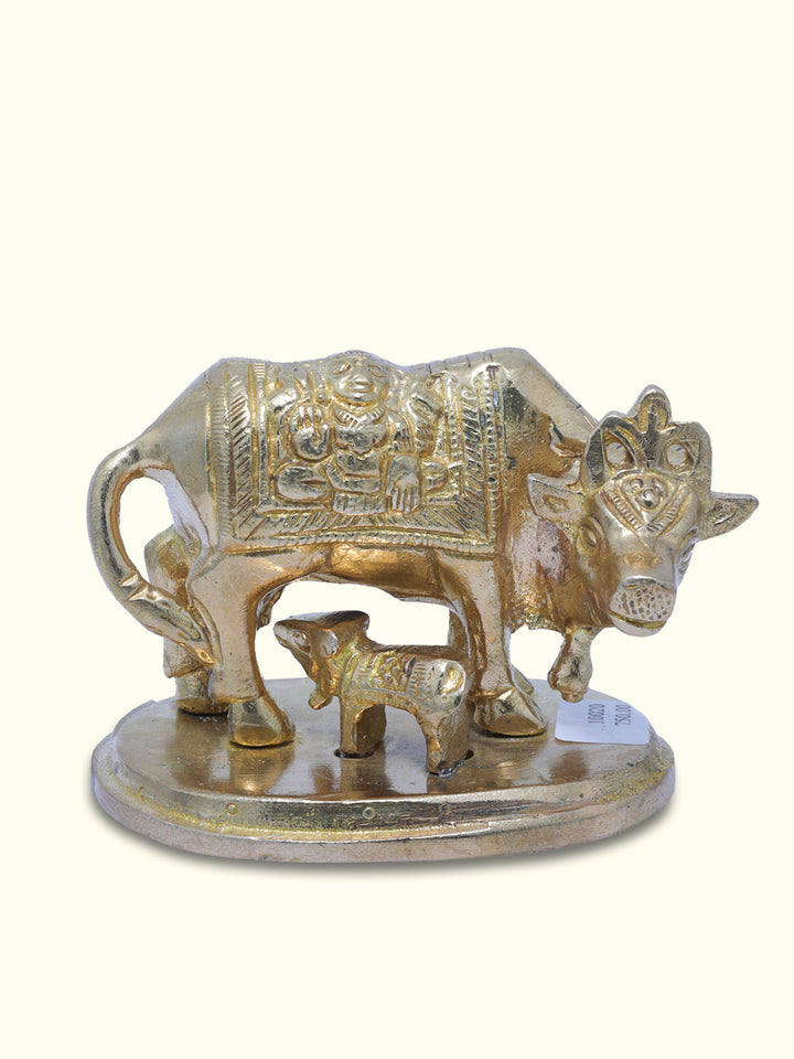 2.25" Gold Gho Mata with Design - Sripuram Store