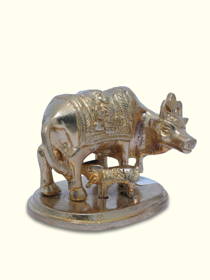 2.25" Gold Gho Mata with Design - Sripuram Store