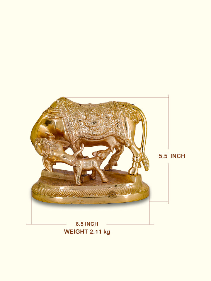 5.5" Golden Gho Matha with Design - Sripuram Store