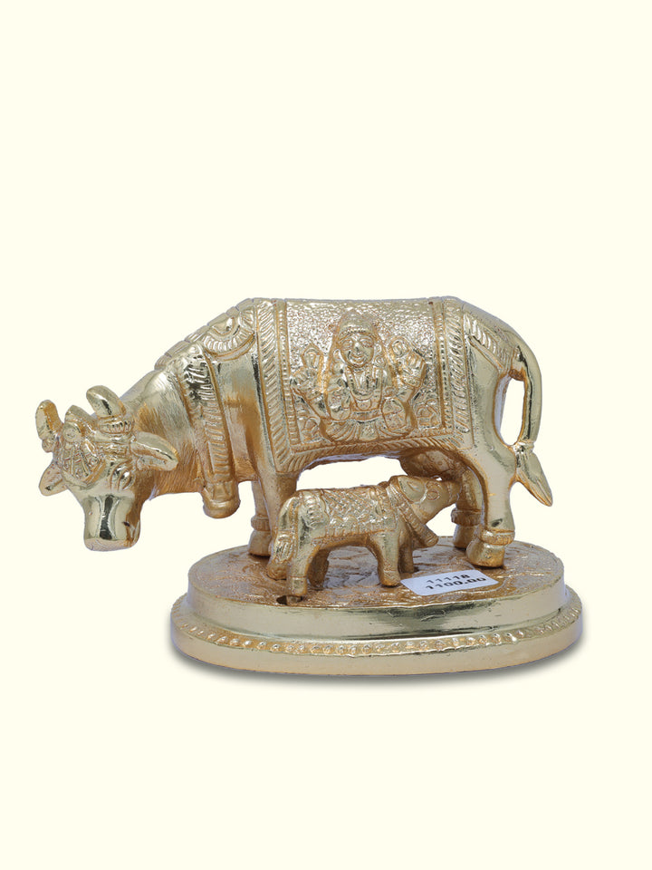 2.75" Gold Gho Mata with Design - Sripuram Store