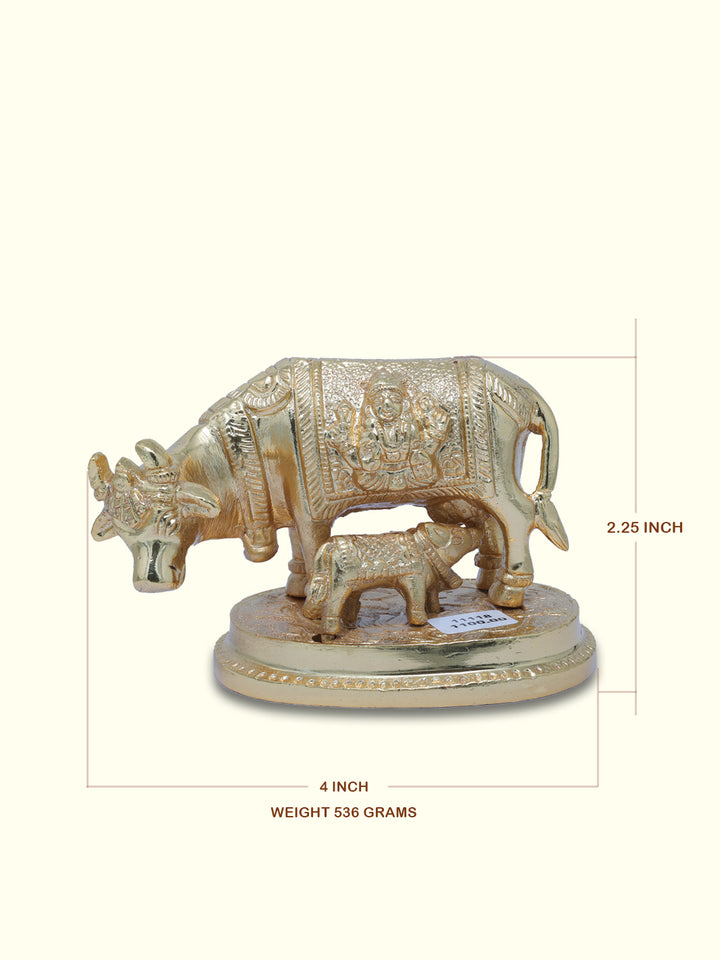 2.75" Gold Gho Mata with Design - Sripuram Store