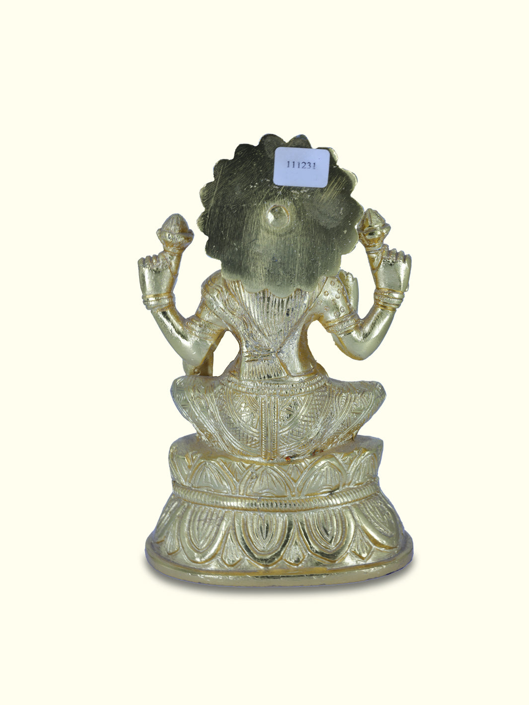 5.75" Gold Lakshmi on Lotus - Sripuram Store