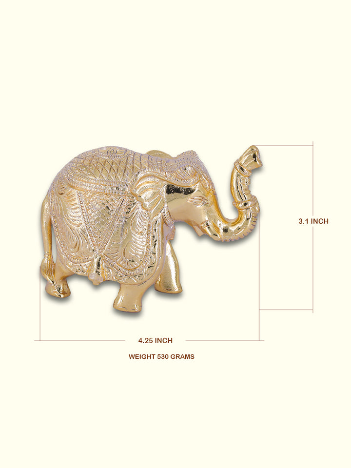 3.1" Gold Elephant