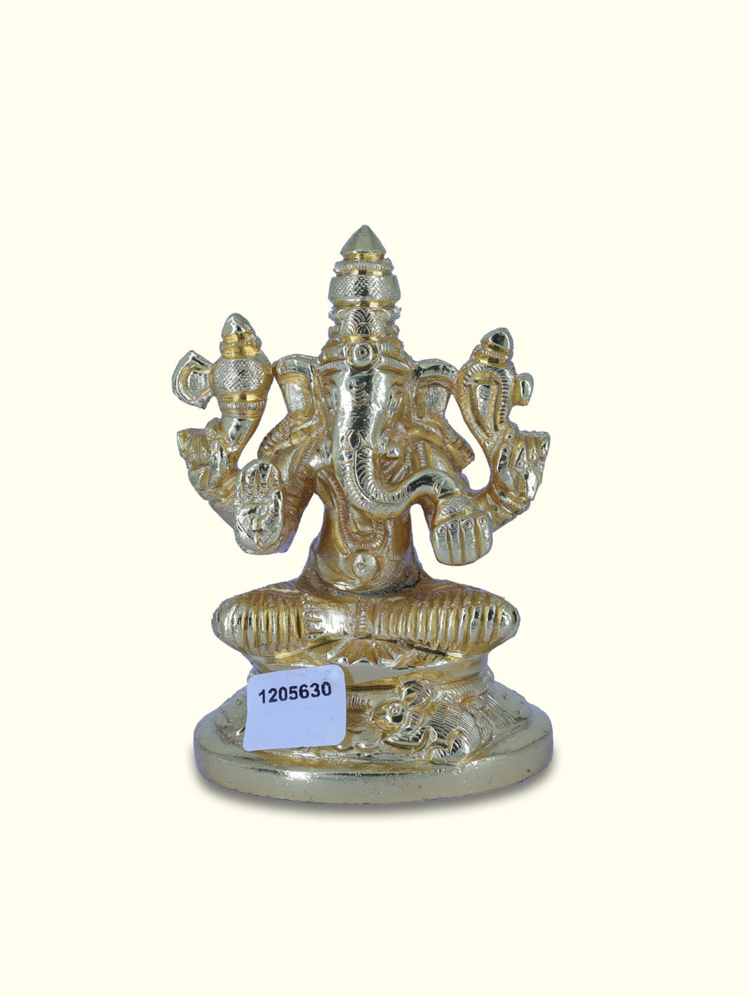 3.75" Gold Ganapathy - Sripuram Store