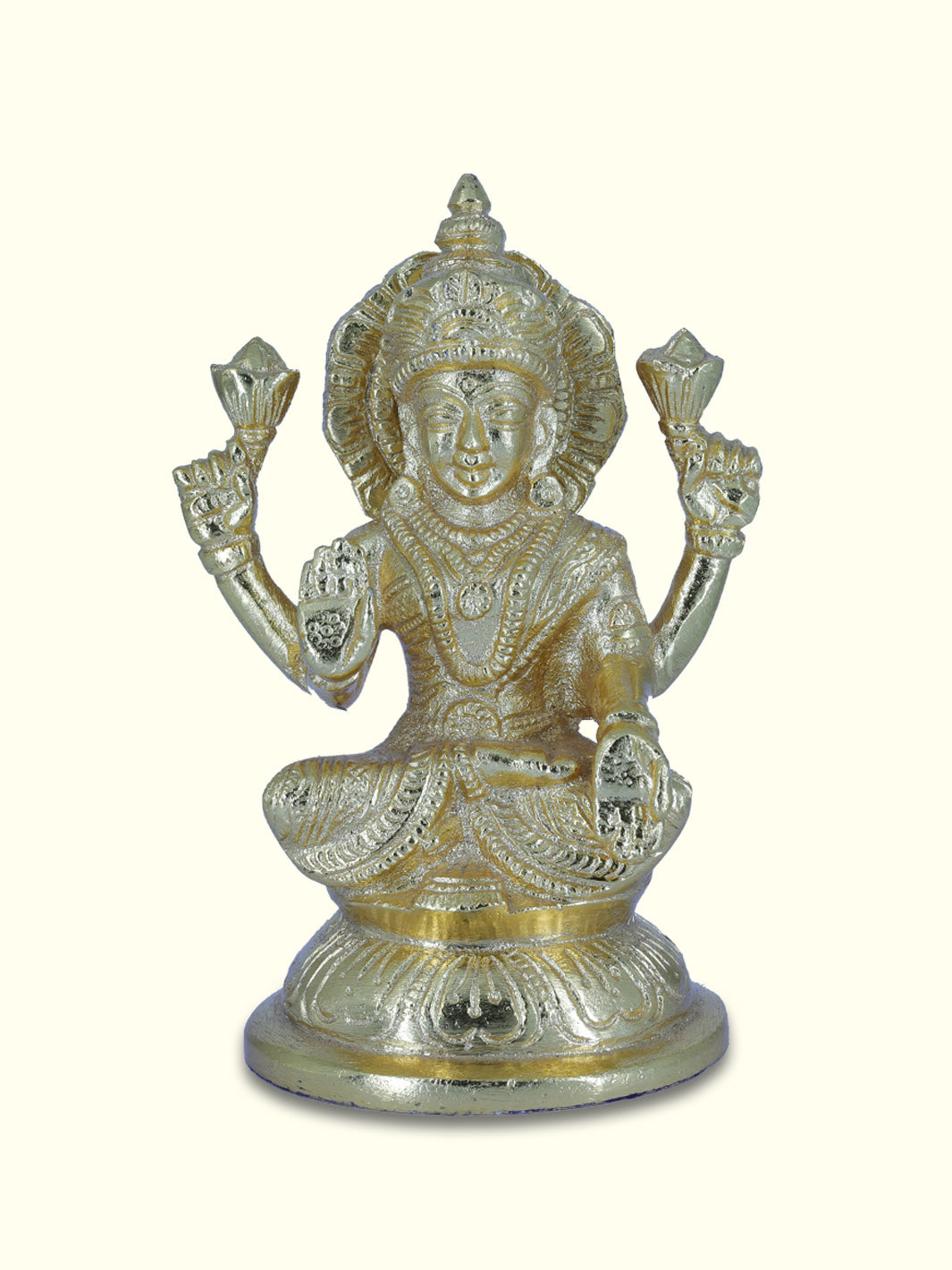 4.75" Gold Lakshmi - Sripuram Store