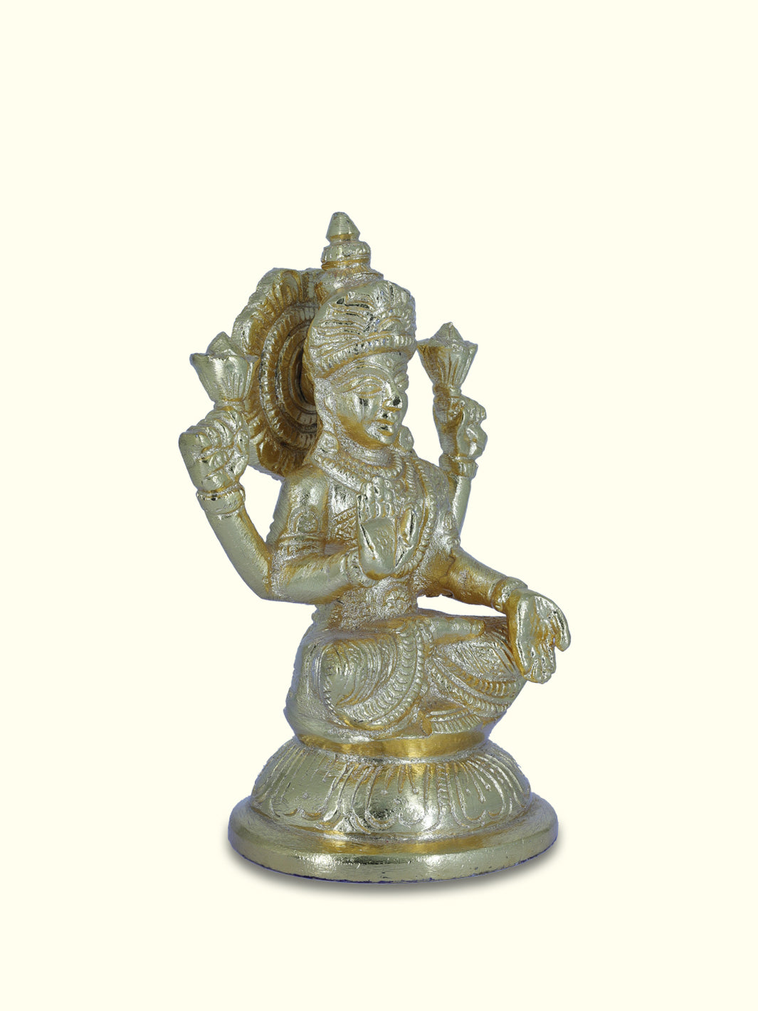 4.75" Gold Lakshmi - Sripuram Store