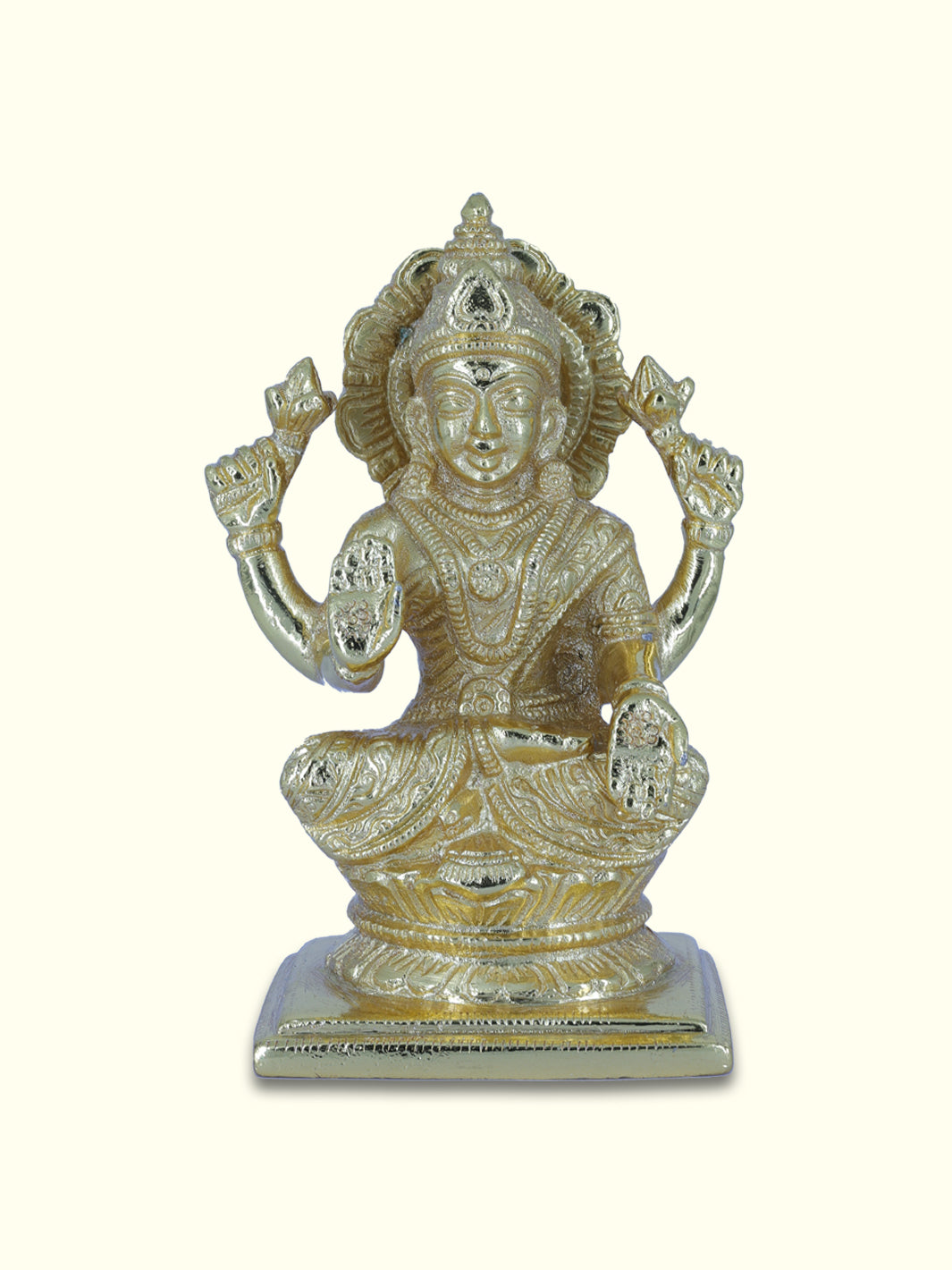 4.75" Gold Lakshmi - Sripuram Store