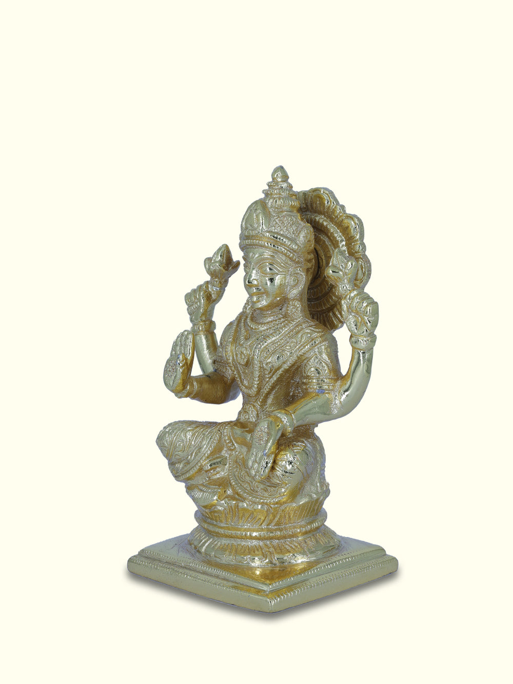 4.75" Gold Lakshmi - Sripuram Store