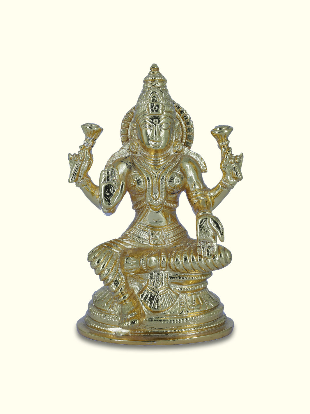 5.25" Gold Lakshmi - Sripuram Store