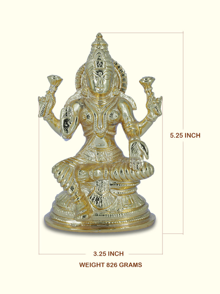 5.25" Gold Lakshmi - Sripuram Store