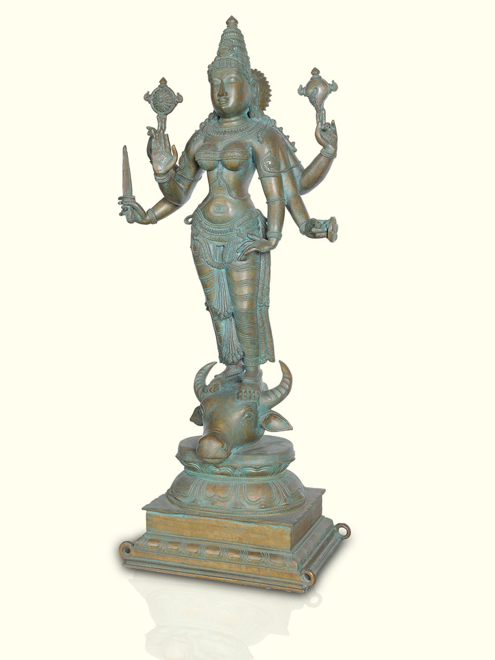 30" Bronze Durgai Devi- Masterpiece Collection - Sripuram Store