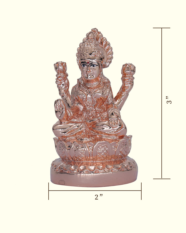 3" Lakshmi Sitting on Throne