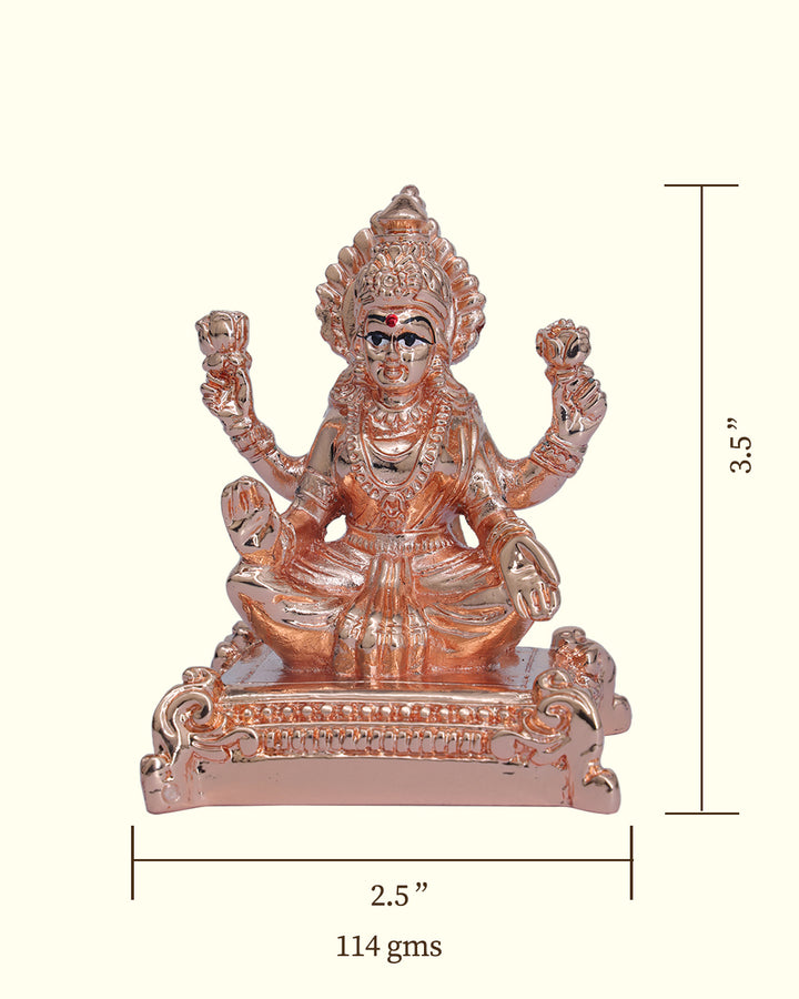 3.5" Lakshmi Sitting on Throne