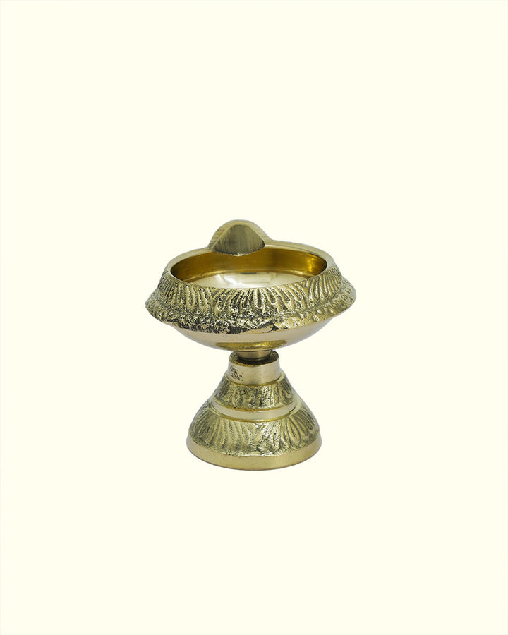 2" Brass Kubera Deepam with Stand