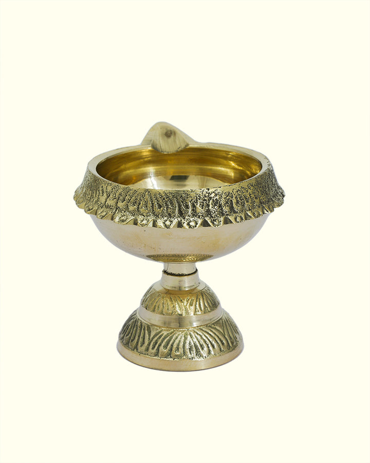 2.5" Brass Kubera Deepam with Stand