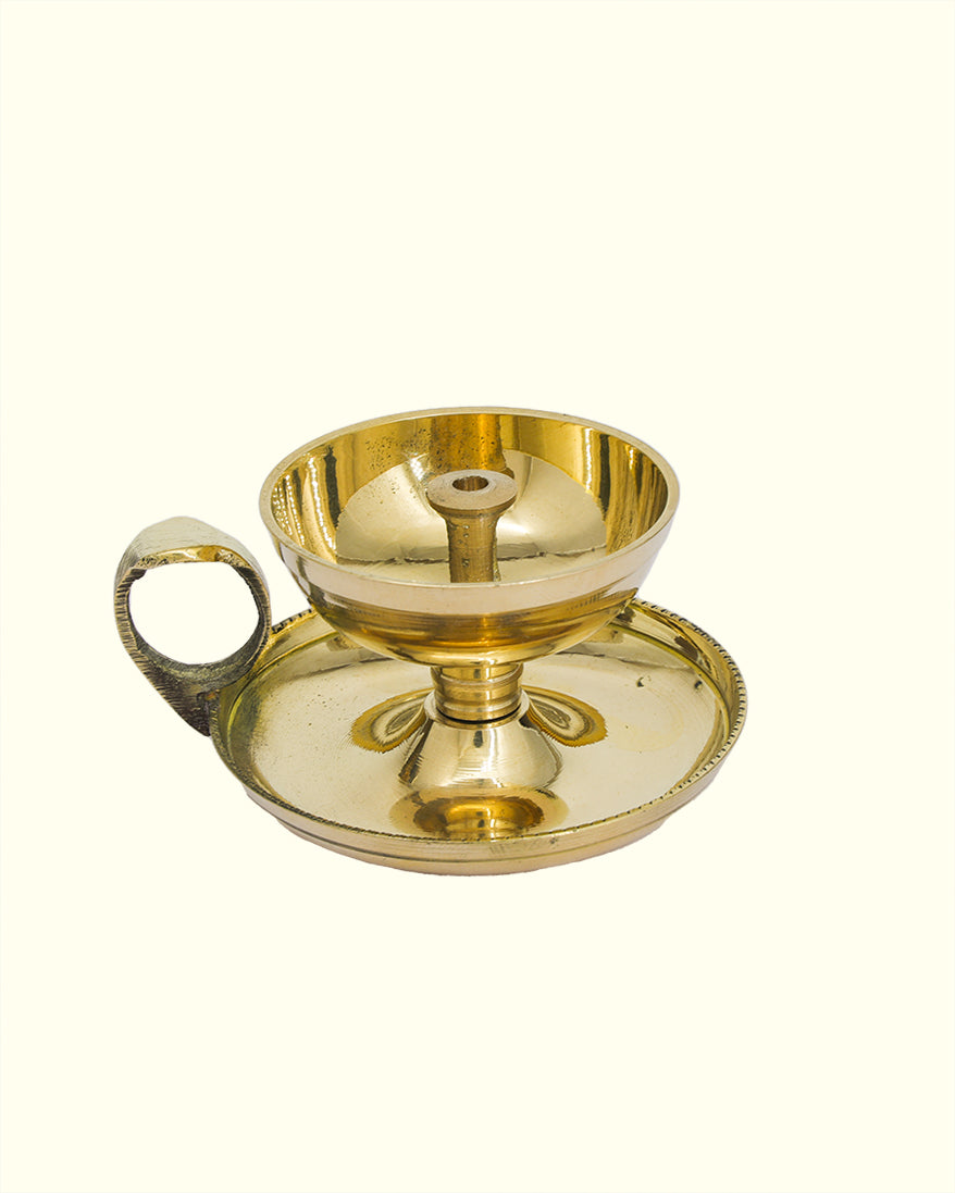 2.5" Wide Brass Deepam (Cup Shaped Diya)