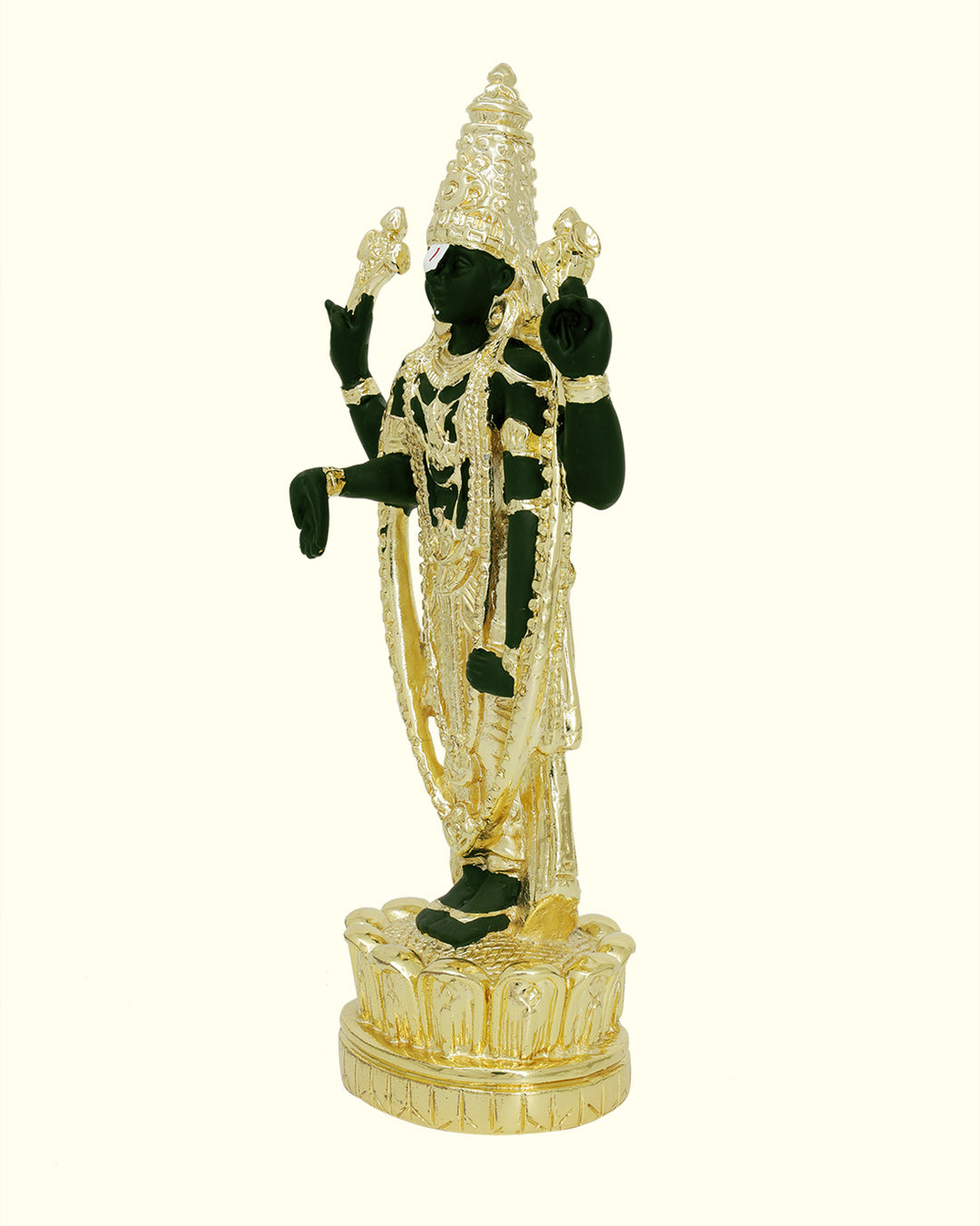 8" Tirumala Balaji (Gold with Black Colour)