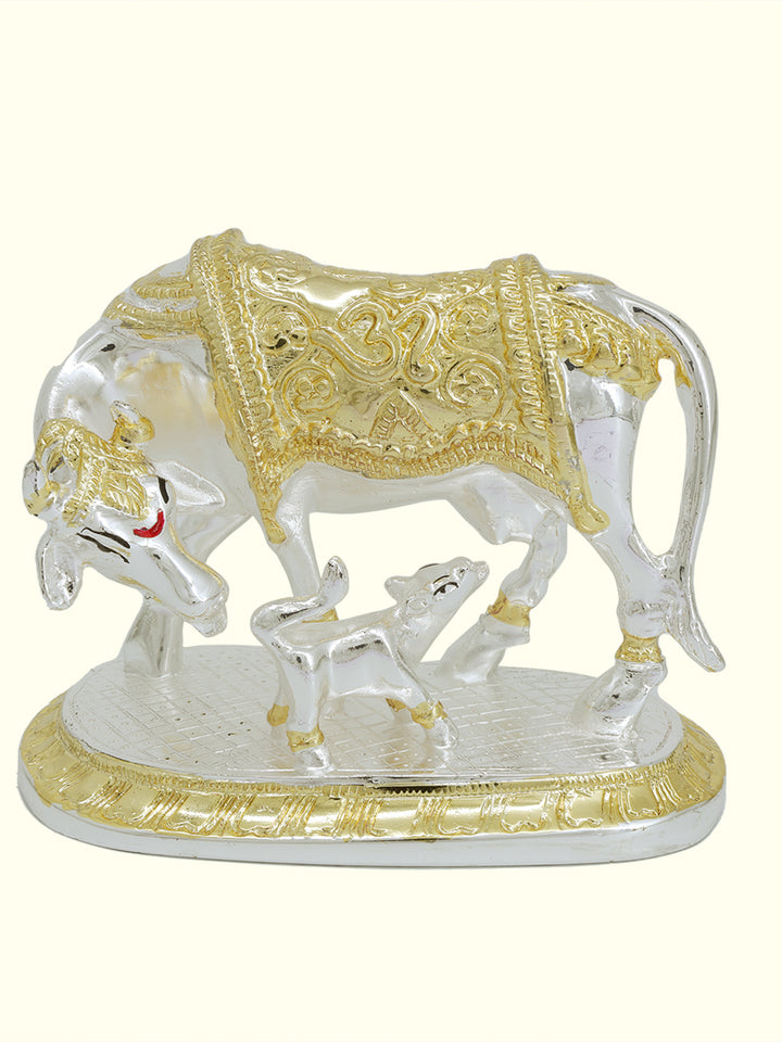 5.5" Wide Gomatha with Calf (Gold with Silver Colour)