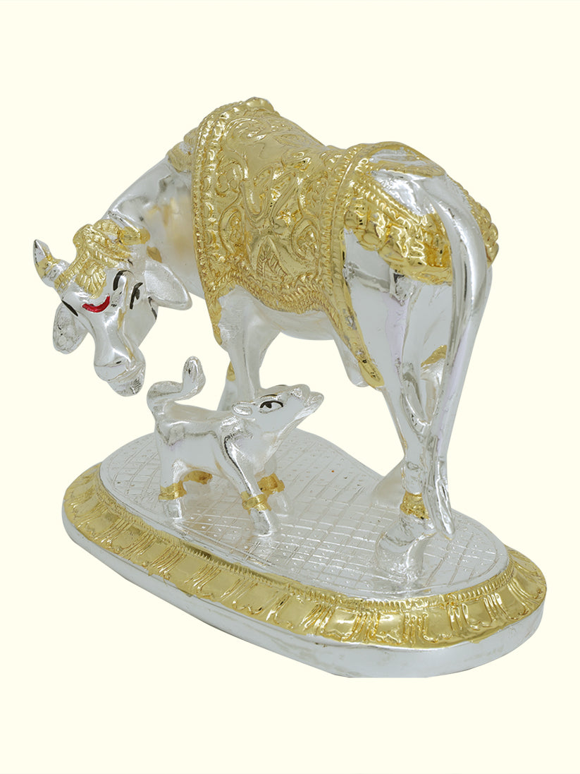 5.5" Wide Gomatha with Calf (Gold with Silver Colour)