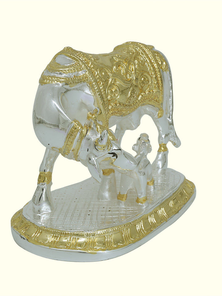 5.5" Wide Gomatha with Calf (Gold with Silver Colour)