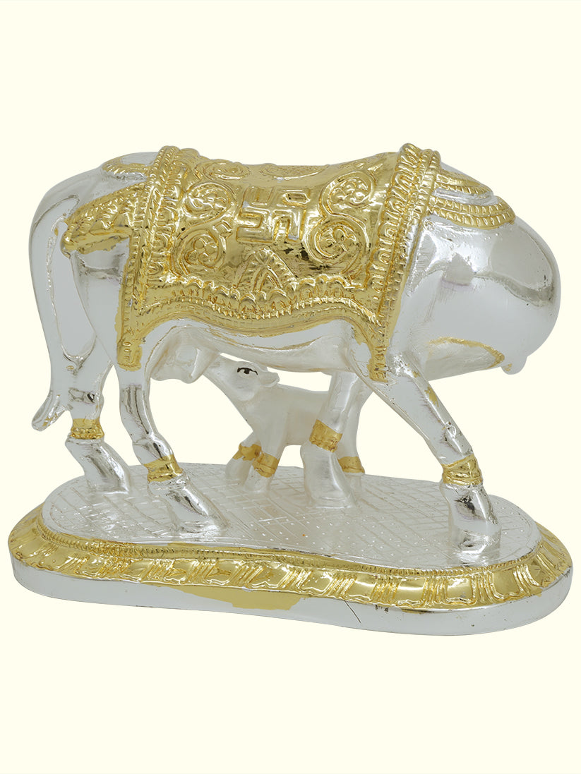 5.5" Wide Gomatha with Calf (Gold with Silver Colour)