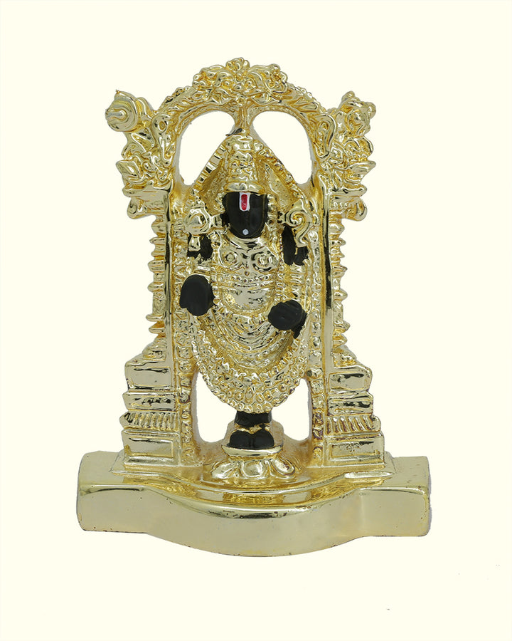 4.5" Tirumala Balaji (Gold with Black Colour)