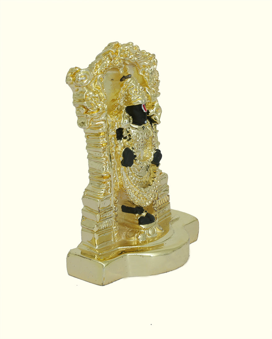 4.5" Tirumala Balaji (Gold with Black Colour)