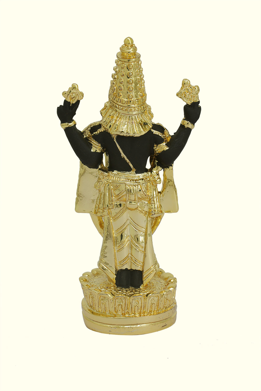 4.5" Tirumala Balaji (Gold with Black Colour)