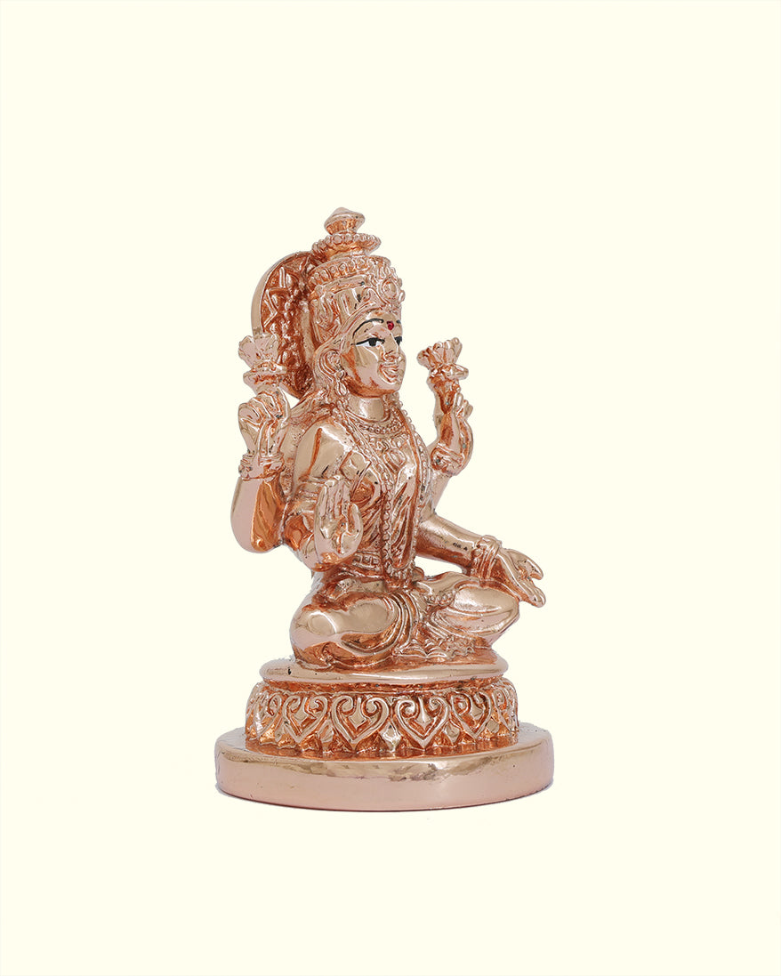 4" Lakshmi Sitting on Throne