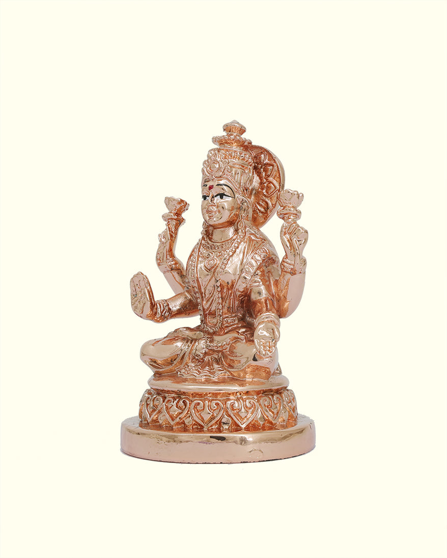 4" Lakshmi Sitting on Throne