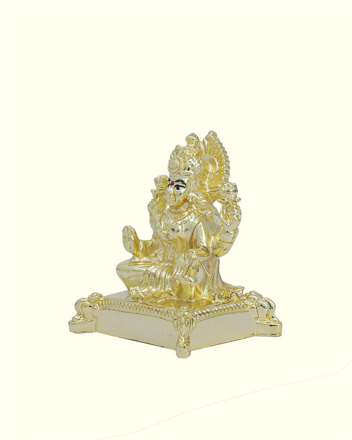 2.25" Lakshmi Sitting on Throne (Gold Colour)