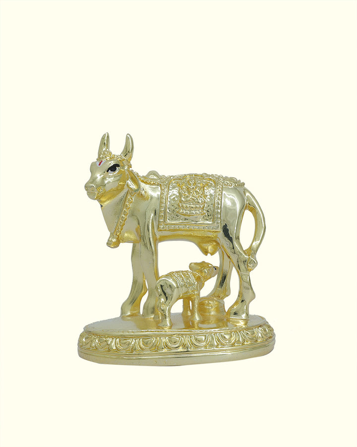 3.25" Go Matha with Calf (Gold Colour)