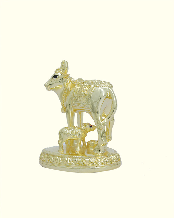 3.25" Go Matha with Calf (Gold Colour)