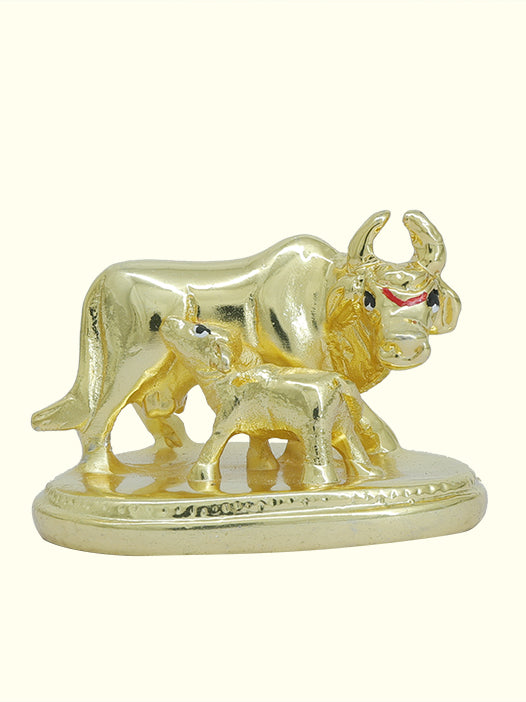 2" Wide Go Matha with Calf for Car Dashboard and Home Decor (Gold Colour)