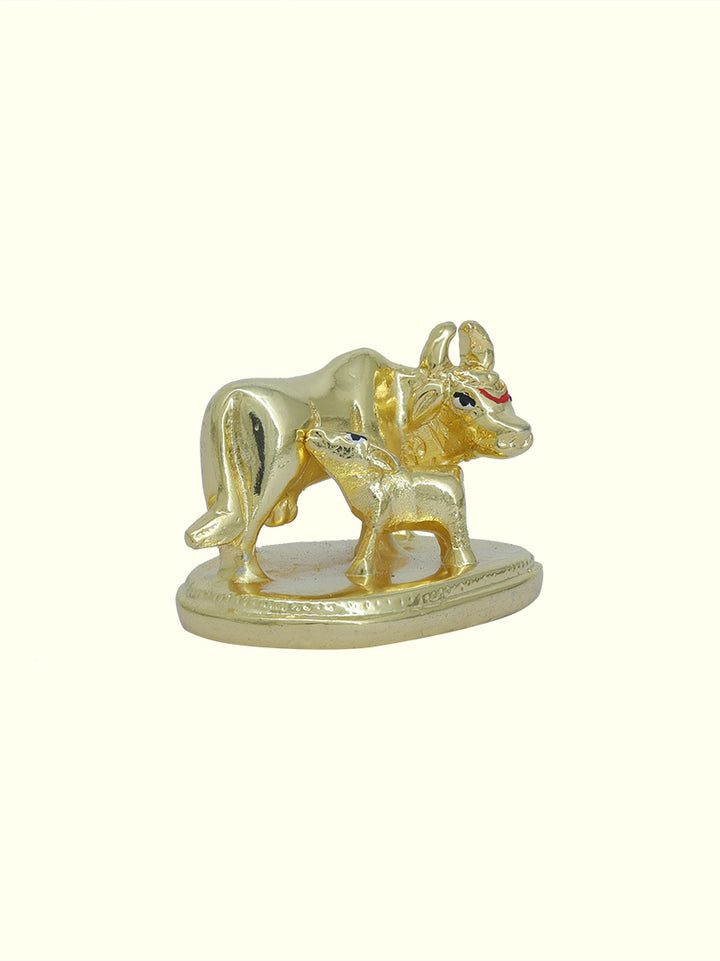 2" Wide Go Matha with Calf for Car Dashboard and Home Decor (Gold Colour)